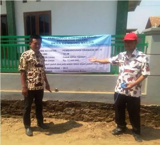 Pembangunan Desa Gembong Kulon - Drainase TA 2017